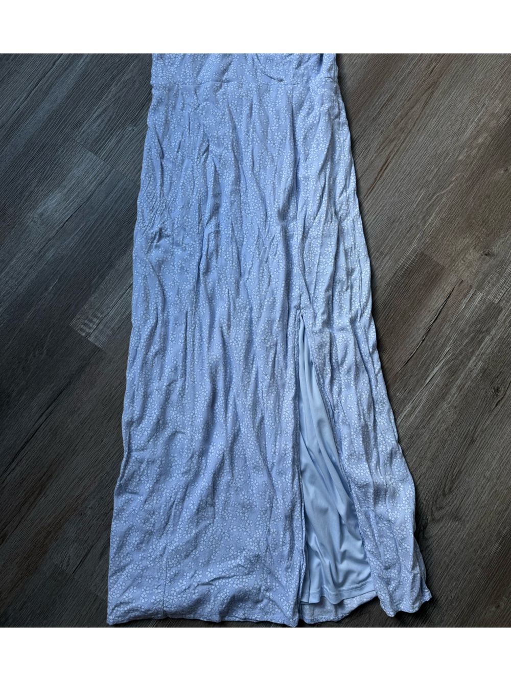 Aeropostale Pale Blue Floral Maxi Dress Summer Dress Sun Dress Sleeveless XS - Picture 10 of 16